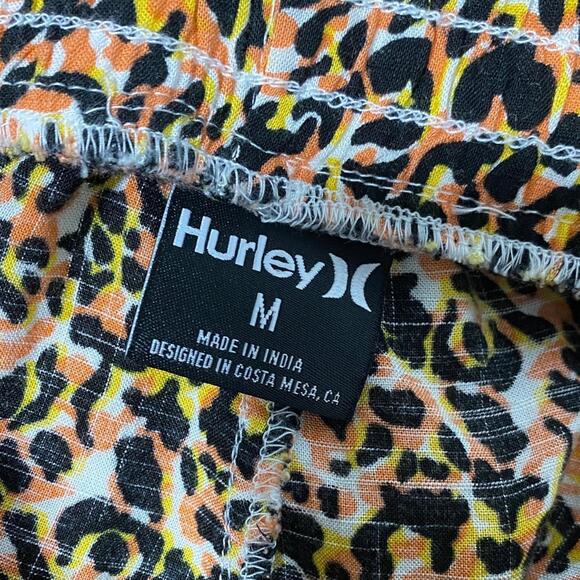Hurley Leopard Print Women's Shorts - Picture 3 of 3
